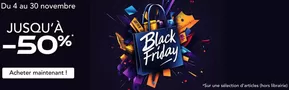 Promos de Librairies | Black Friday Jusqu'à -50% sur Maison de la Presse | 19/11/2024 - 30/11/2024