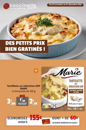 Promos de Supermarchés à Laon | DES PETITS PRIX BIEN GRATINÉS !  sur Coccinelle Express | 20/11/2024 - 01/12/2024