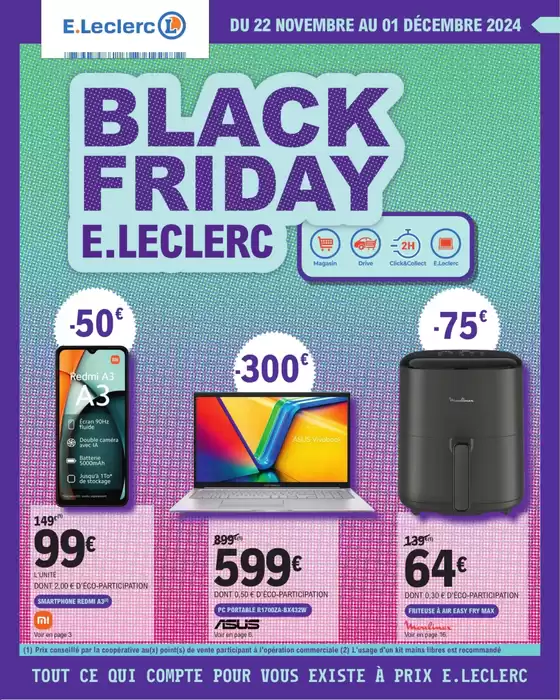 Catalogue E.Leclerc à Marseille | BLACK FRIDAY | 22/11/2024 - 01/12/2024