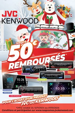 Promos de Multimédia et Electroménager à Cabriès | Jusqu'à 50€ remboursés avec JVC et KENWOOD sur LDLC | 20/11/2024 - 07/01/2025