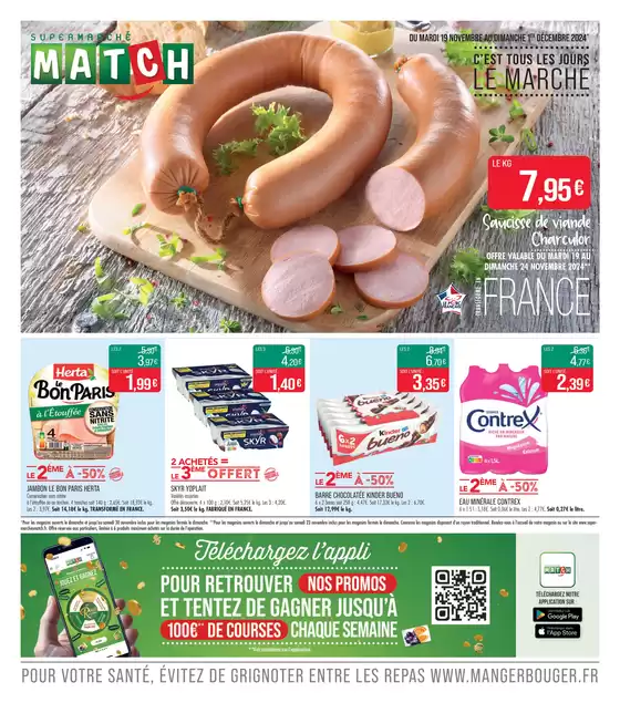 Catalogue Supermarché Match à Creil | Prix coûtants | 20/11/2024 - 01/12/2024