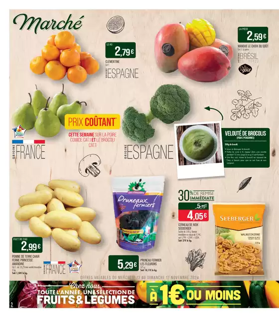 Catalogue Supermarché Match à Douai | 2 ACHETÉS = LE 3ÈME OFFERT | 20/11/2024 - 24/11/2024