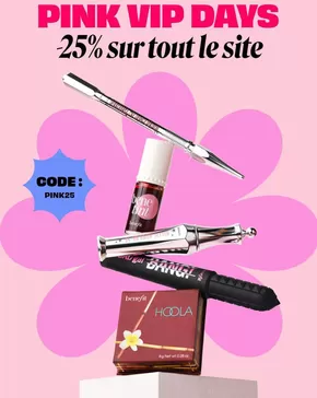 Promos de Beauté | Pink Vip Days sur Benefit Cosmetics | 20/11/2024 - 22/11/2024