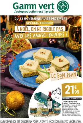 Promos de Jardineries et Animaleries à Grasse | Spécial Noël sur Gamm vert | 20/11/2024 - 25/12/2024