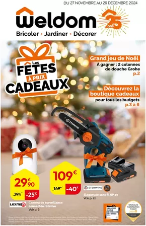 Catalogue Weldom à Dijon | Les Fêtes à Prix Cadeaux  | 27/11/2024 - 29/12/2024