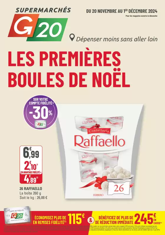 Catalogue G20 à Cholet | LES PREMIÈRES BOULES DE NOËL | 20/11/2024 - 01/12/2024