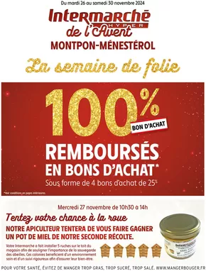 Catalogue Intermarché Hyper à Montpon-Ménestérol | PROS LOCAL - PDV 02072 - MENESTEROL | 26/11/2024 - 30/11/2024