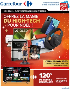 Promos de Supermarchés à Marmande | OFFREZ LA MAGIE DU HIGH-TECH POUR NOËL sur Carrefour City | 29/11/2024 - 24/12/2024