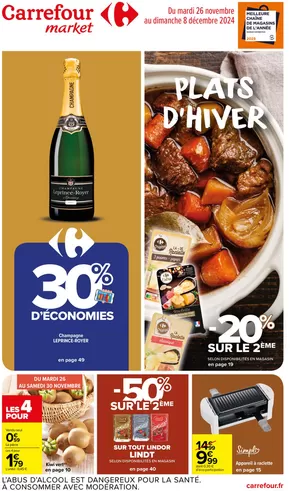 Catalogue Carrefour Market à Albertville | LES PLATS D'HIVER | 26/11/2024 - 08/12/2024