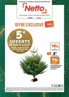 Promos de Discount Alimentaire à Bordeaux | SEMAINE PROCHAINE : OFFRE EXCLUSIVE MA CARTE sur Netto | 27/11/2024 - 09/12/2024