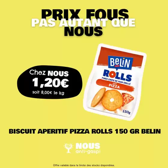 Catalogue Nous anti gaspi à Le Pouliguen | Les prix fous sont de retour chez NOUS ! | 21/11/2024 - 30/11/2024