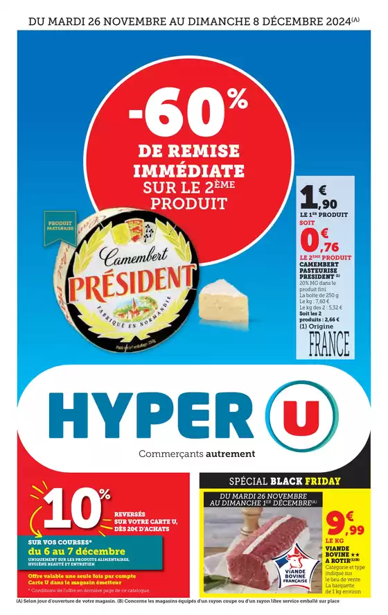 Catalogue Hyper U à Sierentz | Catalogue HYPER U | 26/11/2024 - 08/12/2024