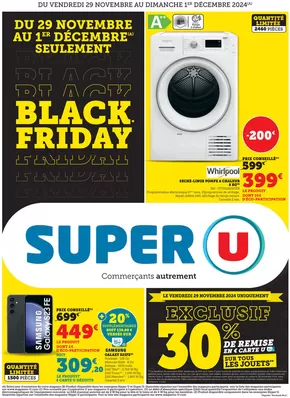 Catalogue Super U à Palogneux | Black Friday | 29/11/2024 - 01/12/2024