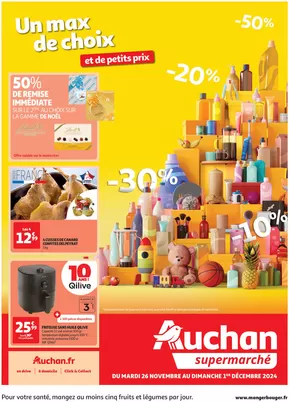 Catalogue Auchan Supermarché à Clairfontaine | Un max de choix et de petits prix dans votre super !  | 26/11/2024 - 01/12/2024