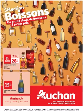 Promos de Supermarchés à Domérat | Le guide des boissons de Noël sur Auchan Hypermarché | 28/11/2024 - 24/12/2024