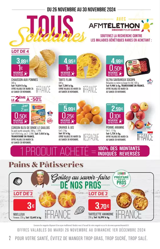 Catalogue Supermarché Match à Thann | C'EST TOUS LES JOURS LE MARCHÉ | 25/11/2024 - 08/12/2024