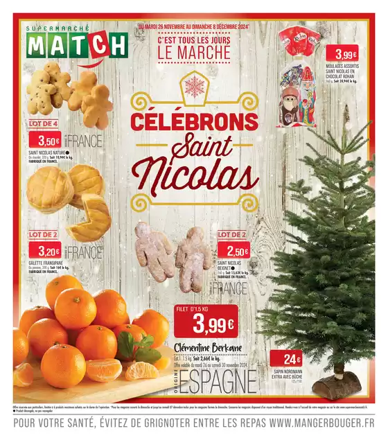 Catalogue Supermarché Match à Commercy | CÉLÉBRONS Saint Nicolas | 25/11/2024 - 08/12/2024