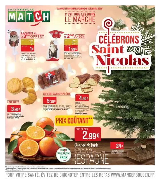 Catalogue Supermarché Match à Dunkerque | CÉLÉBRONS Saint Nicolas | 25/11/2024 - 08/12/2024