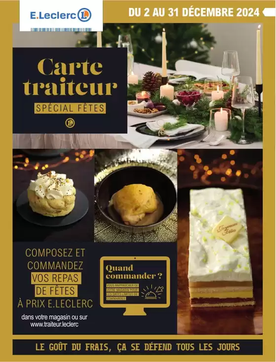 CARTE TRAITEUR FESTIVE - MIXTE