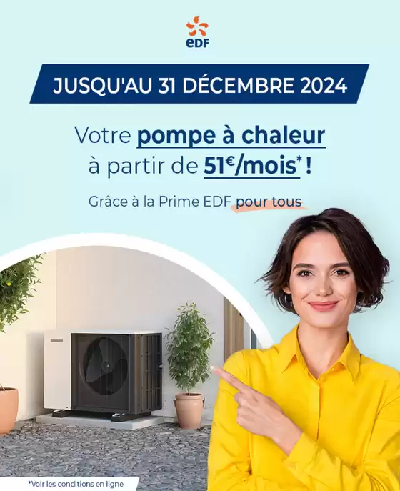 Votre PAC à partir de 51 € par mois ! Grâce à la Prime EDF pour tous