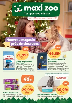 Promos de Jardineries et Animaleries à Le Plessis-Belleville | Féérie de Noël à prix doux sur Maxi Zoo | 27/11/2024 - 04/12/2024