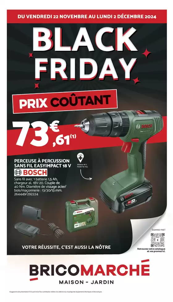 Catalogue Bricomarché à L'Isle-sur-le-Doubs | Black Friday | 22/11/2024 - 02/12/2024