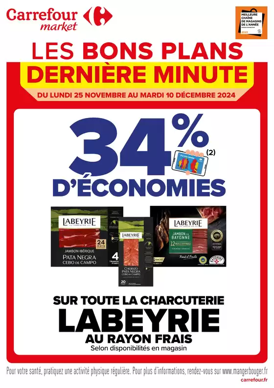 Catalogue Carrefour Market à Saint-Jean-de-Braye | LES BONS PLANS DE DERNIERE MINUTE | 25/11/2024 - 10/12/2024