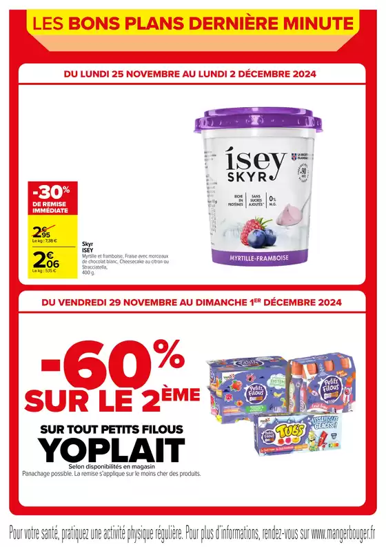 Catalogue Carrefour Market à Saint-Jean-de-Braye | LES BONS PLANS DE DERNIERE MINUTE | 25/11/2024 - 10/12/2024