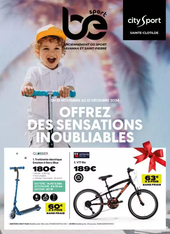 Catalogue City Sport | Offrez des sensations inoubliables | 25/11/2024 - 22/12/2024