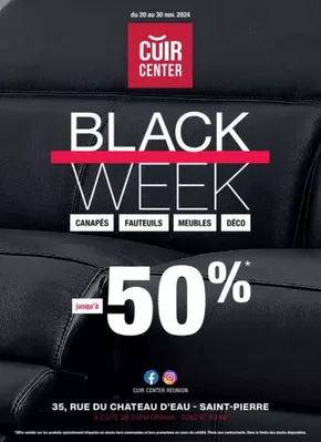 Promos de Black Friday à Chanteloup-en-Brie | BLACK WEEK sur Cuir Center | 25/11/2024 - 30/11/2024