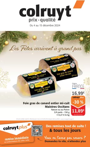 Promos de Supermarchés à Colmar | Les fêtes arrivent à grands pas sur Colruyt | 04/12/2024 - 15/12/2024