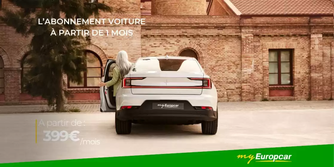 Catalogue Europcar à Villefranche-sur-Saône | votre abonnement voiture | 26/11/2024 - 31/12/2024