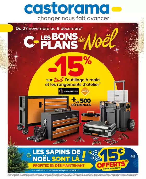 Catalogue Castorama à Levallois-Perret | Les Bons Plans de Noël | 27/11/2024 - 09/12/2024