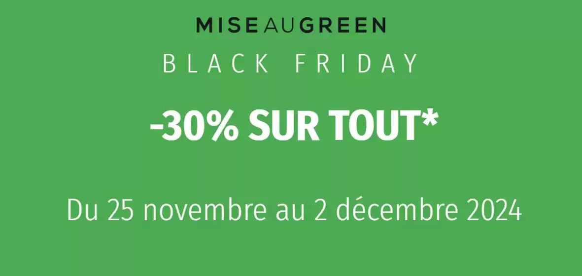 Black Friday : jusqu'à -30% sur tout