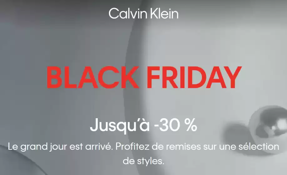 Black Friday : jusqu'à -30% 