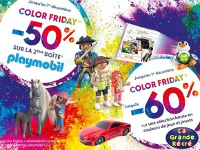 Promos de Enfants et Jeux à Dives-sur-Mer | Color Friday sur La Grande Récré | 26/11/2024 - 01/12/2024