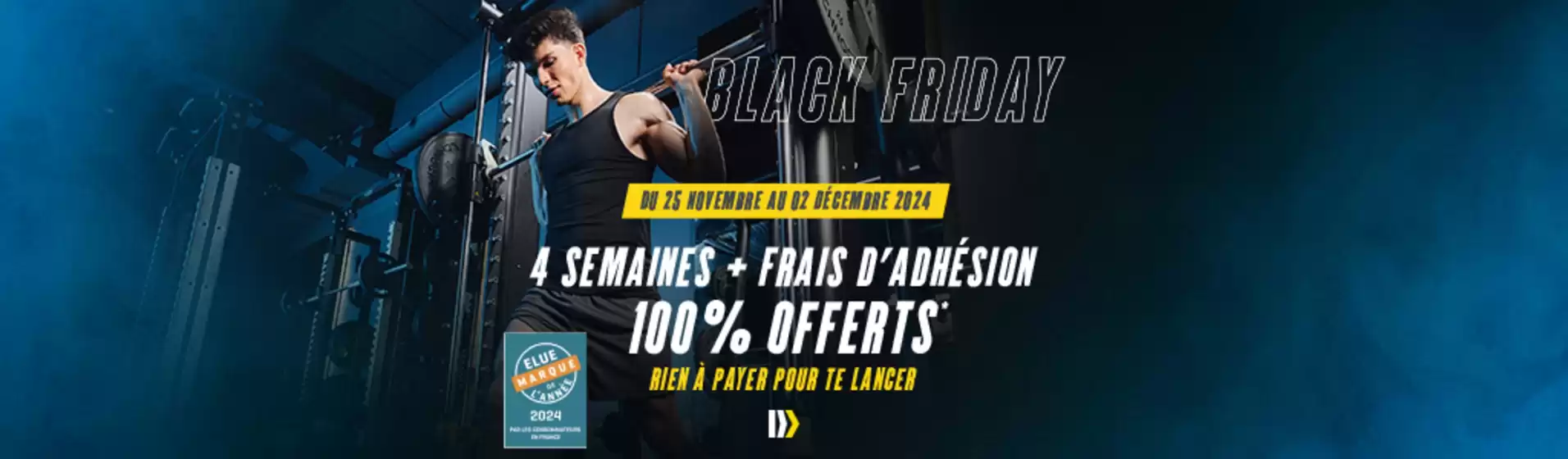 Catalogue Fitness Park à Le Lamentin | Black Friday | 26/11/2024 - 31/12/2024