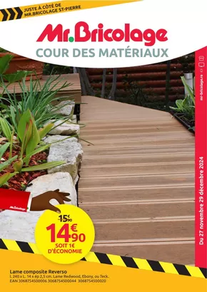 Promos de Bricolage à Saint-Denis (La Réunion) | Catalogue Mr Bricolage sur Mr Bricolage | 27/11/2024 - 29/12/2024