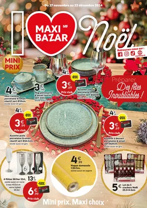 Promos de Noël à Cagnes-sur-Mer | Des fêtes Inoubliables ! sur Maxi Bazar | 27/11/2024 - 22/12/2024