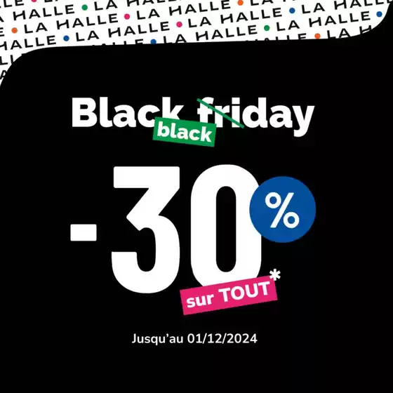 Black Friday : -30% sur tous nos articles !