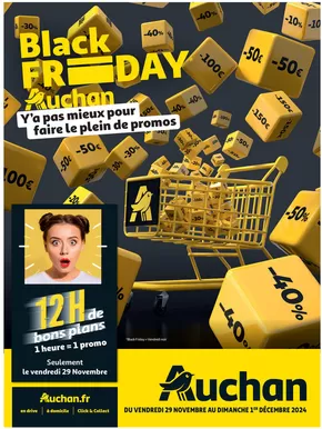 Catalogue Auchan Hypermarché à Gouy-les-Groseillers | Le Black Friday c'est parti !  | 29/11/2024 - 01/12/2024