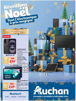 Catalogue Auchan Hypermarché à Saint-Séverin-d'Estissac | Réveillons Noël : Tout l'électronique à prix magique  | 03/12/2024 - 24/12/2024