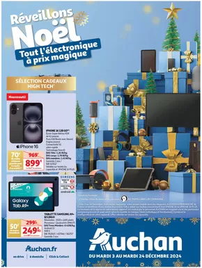 Catalogue Auchan Hypermarché à Marson-sur-Barboure | Réveillons Noël : Tout l'électronique à prix magique  | 03/12/2024 - 24/12/2024