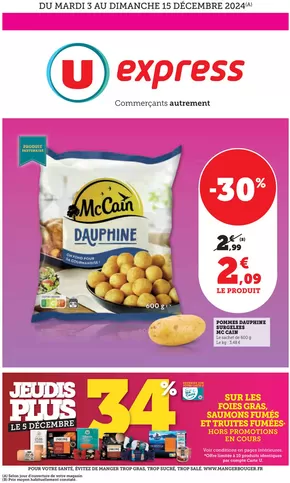 Promos de Supermarchés à Tourcoing | Catalogue U EXPRESS sur U Express | 03/12/2024 - 15/12/2024