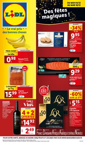 Catalogue Lidl à Mulhouse | Préparez les fêtes et profitez d'offres spéciales pour la foire aux vins chez Lidl! | 04/12/2024 - 10/12/2024