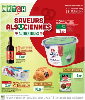 Catalogue Supermarché Match à Colmar | SAVEURS ALSACIENNES AUTEHNTIQUES | 02/12/2024 - 07/12/2024