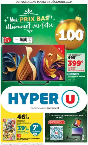 Promos de Multimédia et Electroménager à Saint-Malo | Catalogue HYPER U sur Hyper U | 02/12/2024 - 08/12/2024