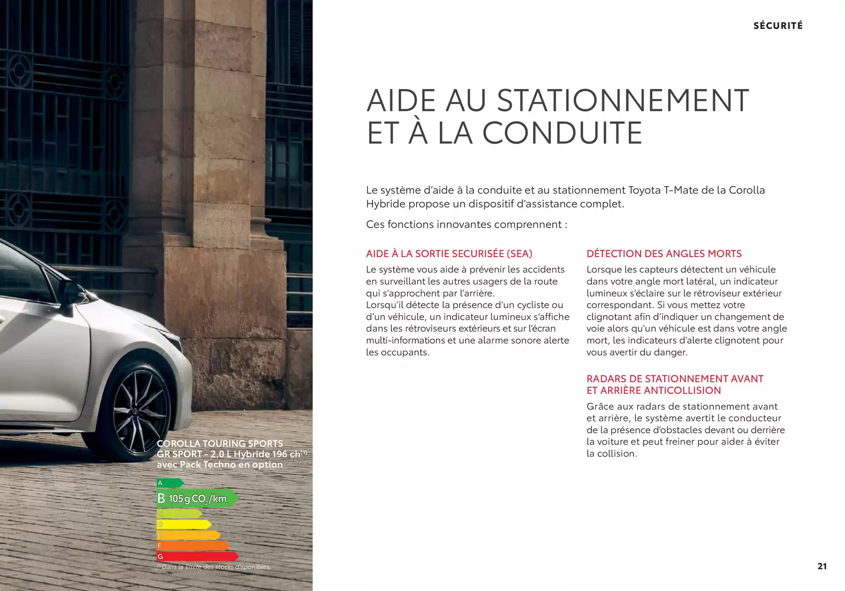 Catalogue Toyota Corolla , page 00021