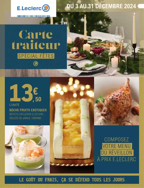 CARTE TRAITEUR FESTIVE - MIXTE