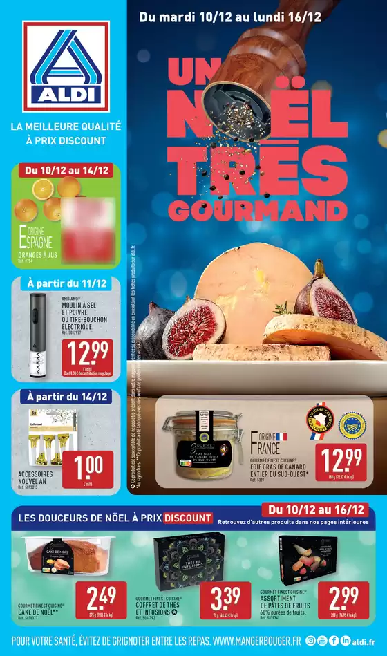 Catalogue Aldi à Nantes | Un Noël trés gourmand | 10/12/2024 - 16/12/2024